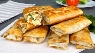 Хрустящие рулетики с начинкой "Универсальные": всегда съедаются подчистую (готовлю и на сковороде,и в духовке)